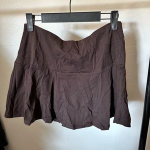 NWT brown cotton skirt